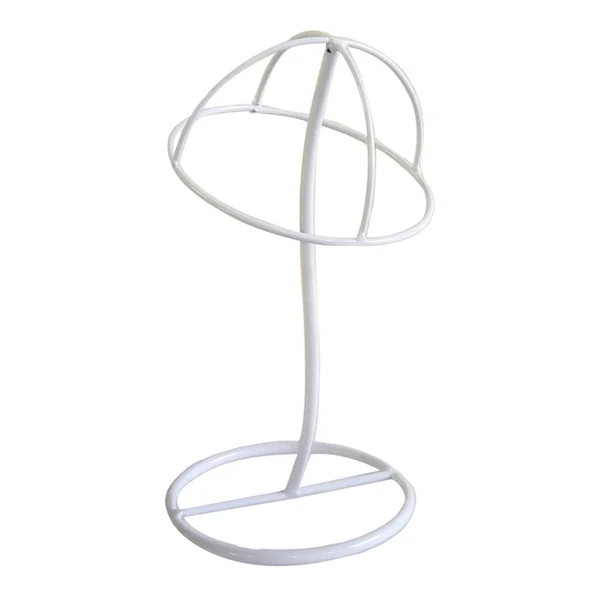 Professional Maxbell 12'' Metal Wigs Holder Stand Caps Hanger Hats Display Holder Rack White Superior