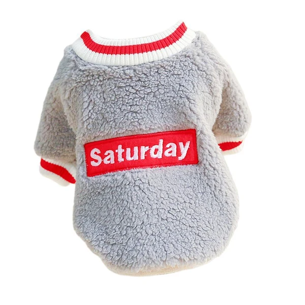 Fine Crafted Maxbell Cute Dog Puppy Winter Warm Coat Dogs Comfortable Outdoor Apparels Grey-S Superior