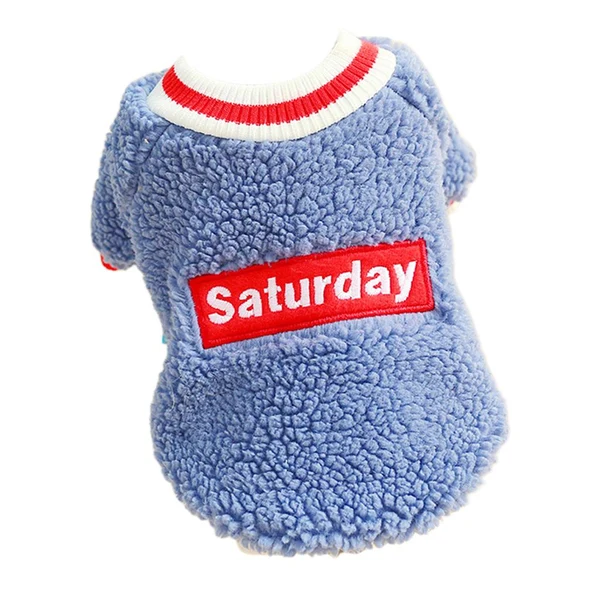 Exclusive Maxbell Cute Dog Puppy Winter Warm Coat Dogs Comfortable Outdoor Apparels Blue-XS Functional