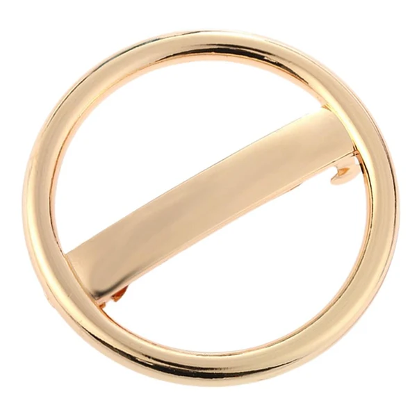 Fine Crafted Maxbell Metal Circle Automatic Spring Snap Barrette Women Girl Hair Clip Grip Golden Trendy