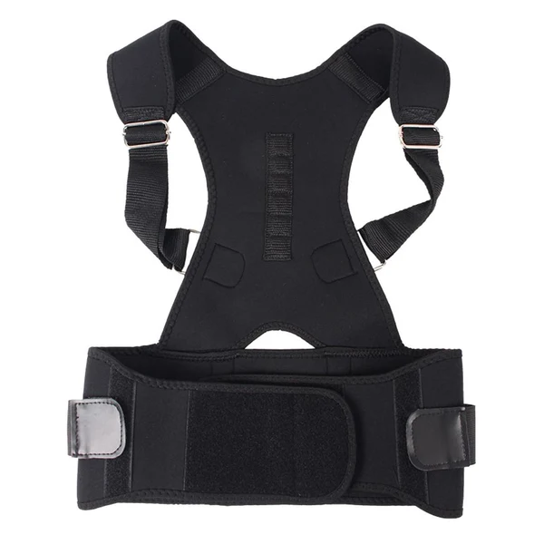Long-Lasting Maxbell Magnetic Posture Corrector Bad Back Lumbar Shoulder Support Belt Brace L Classic