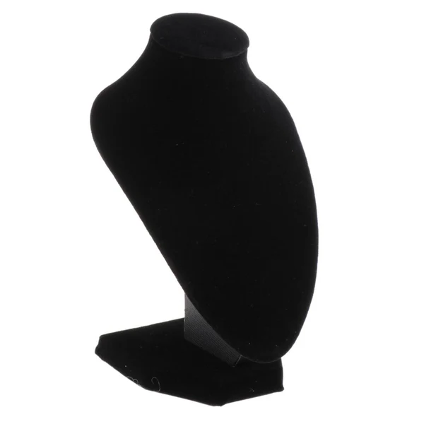 Relaxed Maxbell Velvet Necklace Bust Display Stands Pendant Chain Jewelry Rack Velvet Black Durable
