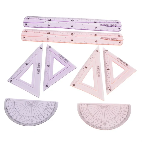 Certified Maxbell 2Set 8x 45 60 Degree Geometry Triangle Ruler Straight Ruler Drawing Drafting Fast