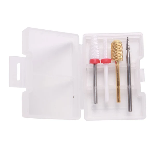 Exceptional Maxbell 3 32'' Nail Art Drill Bit Acrylic Gels Removal Electric Manicure Bits Set 4x FD-8 Fine Crafted