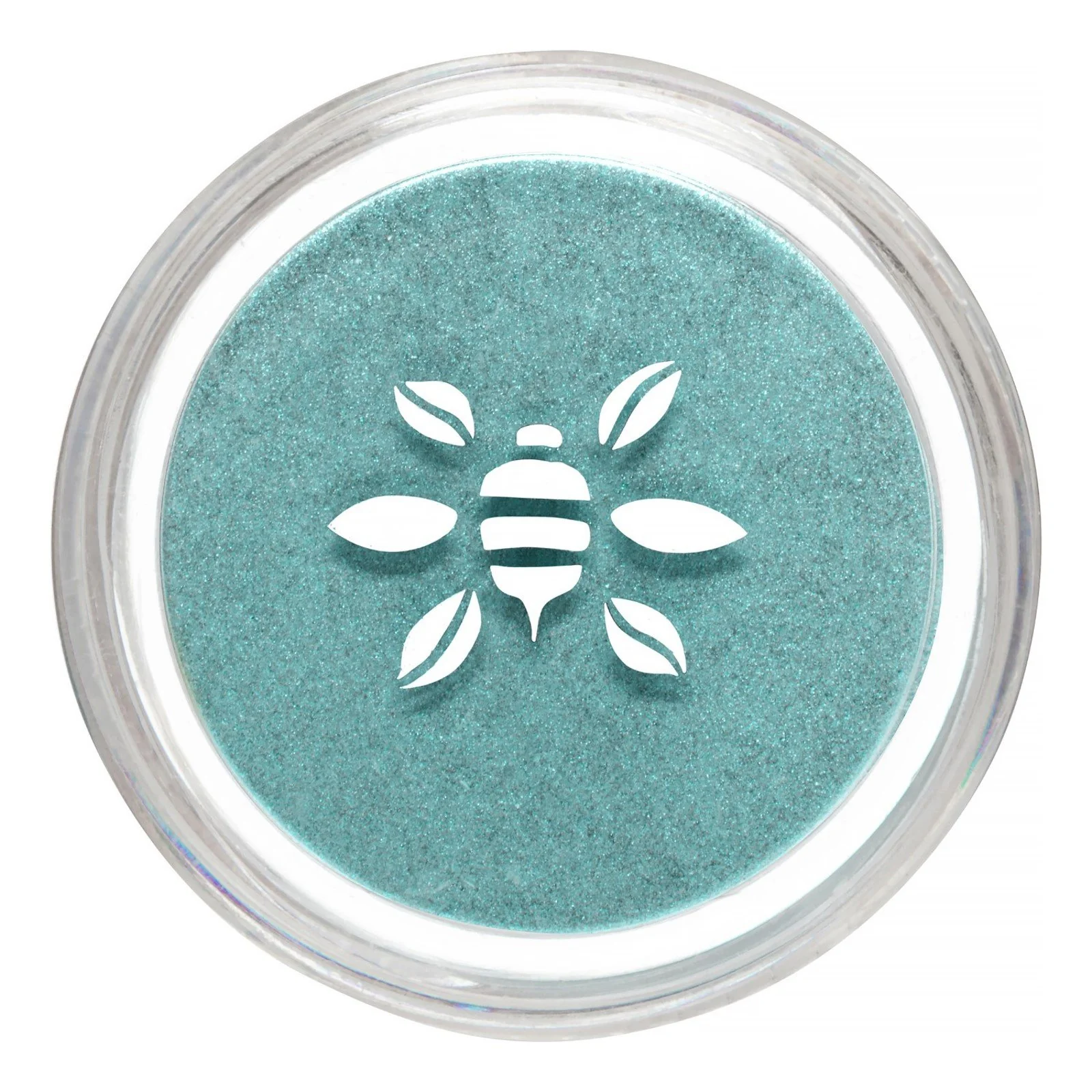 Functional Honeybee Gardens PowderColors Clean Mineral Eye Shadow in Castaway Bright Shimmery Turquoise Blue Versatile Portable Skin-Friendly 2g