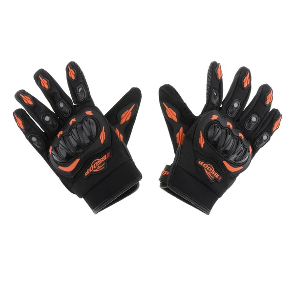 Flexible Maxbell Motorcycle Glove Waterproof Motorbike Warm Thermal Winter Quality Orange XXL Verified