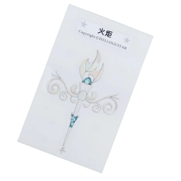 Solid Maxbell Guitar Head Sticker Guitar Face sticker for Folk Electric Guitar Torch Sophisticated