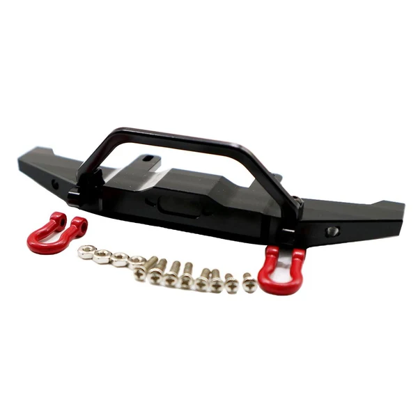 Powerful Maxbell Aluminum Alloy Front Bumper Parts for 1 16 WPL C14 C24 RC Truck Car Black Next-Generation