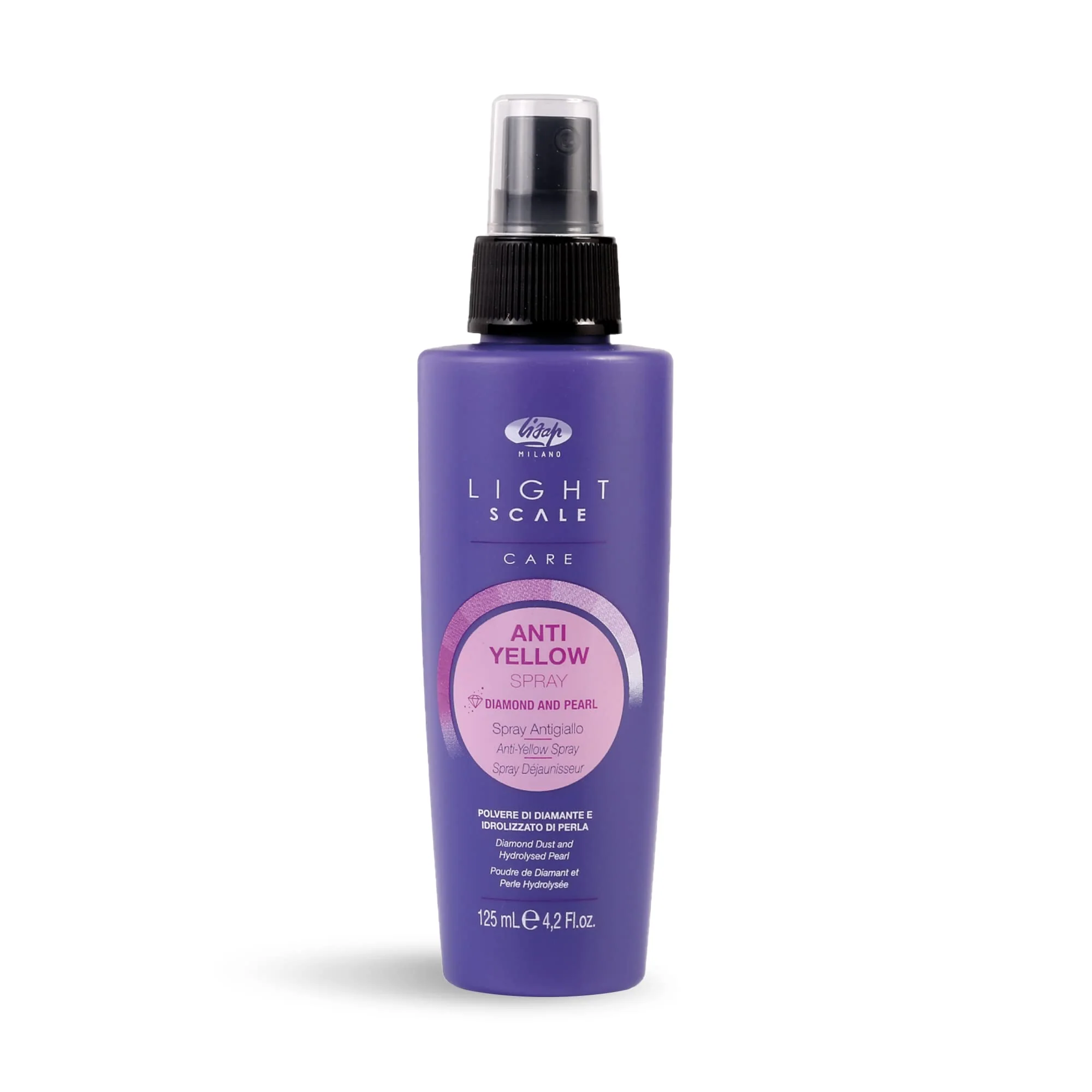 Superior Lisap Hair Spray Light Scale Hair Care Anti Yellow Spray Heat Protectant Purple Toner for Blondes Toning Blonde White Silver Hair Highlights Trusted