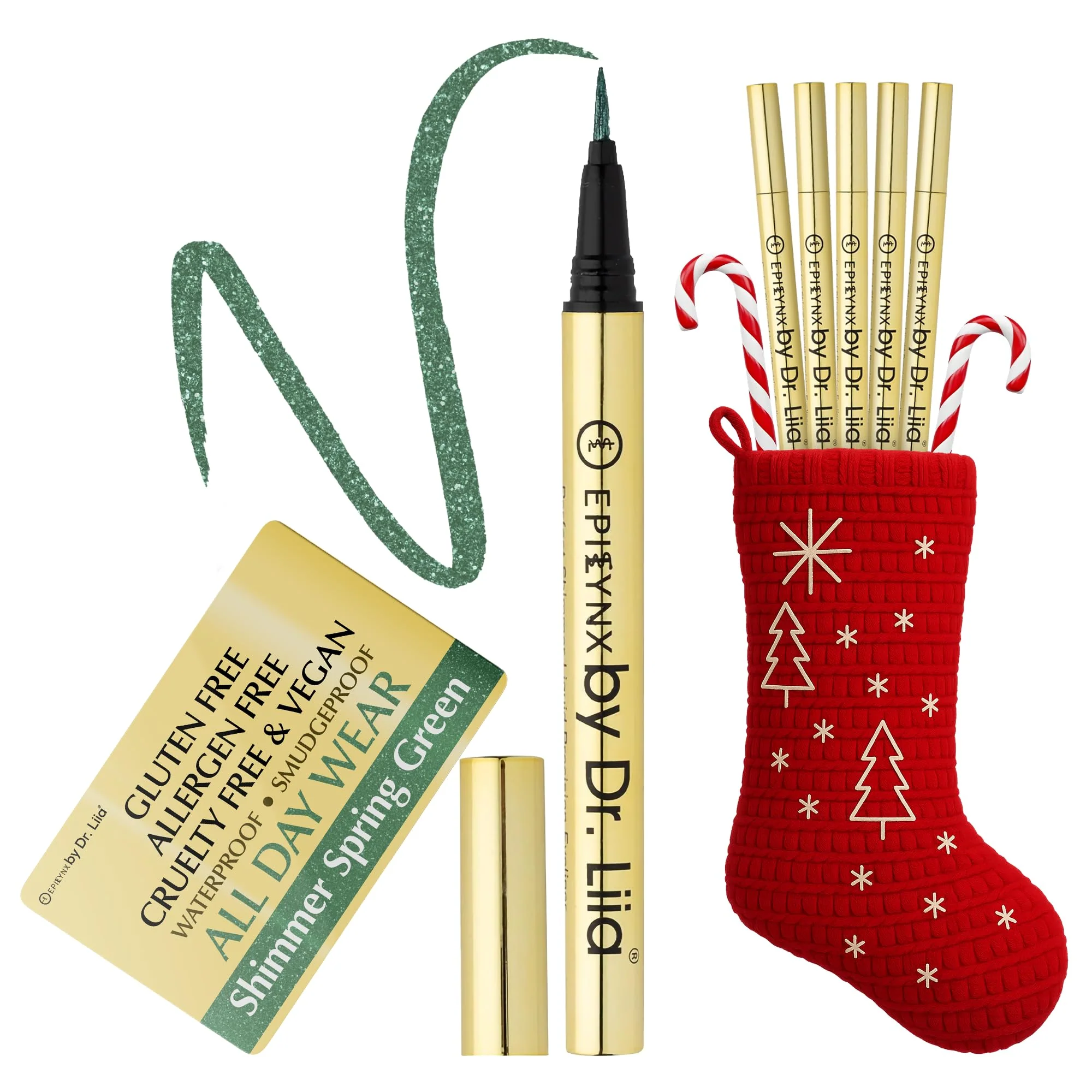 Advanced Liquid Eyeliner - Hypoallergenic Eyeliner with Fine Brush Tip Long-Lasting Waterproof Eye Liner - Cruelty- Vegan Hypoallergenic Gluten- Comfortable