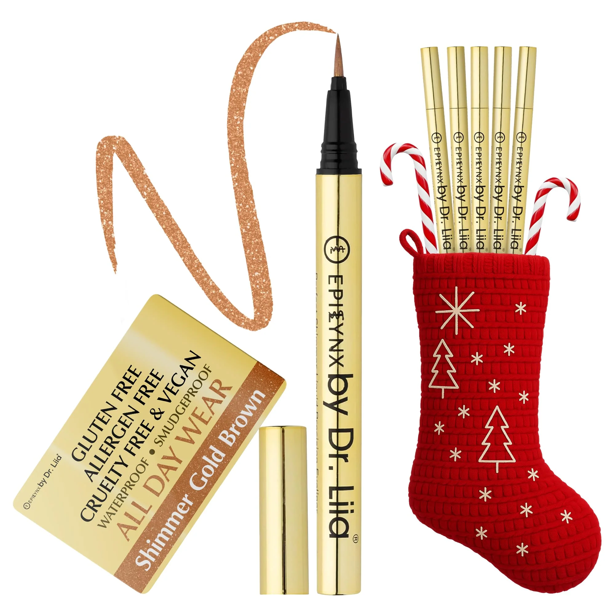 Advanced Liquid Eyeliner - Hypoallergenic Eyeliner with Fine Brush Tip Long-Lasting Waterproof Eye Liner - Cruelty- Vegan Hypoallergenic Gluten- Relaxed