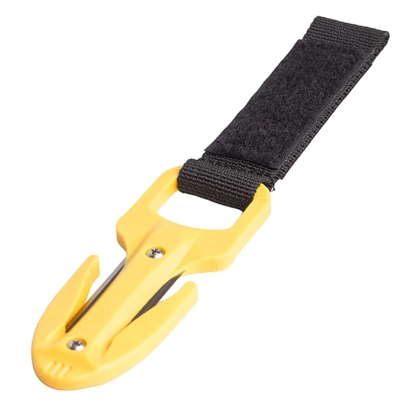 Official Maxbell Portable Diving Line Cutter with Underwater Scuba Dive Mini Knife Yellow Refined