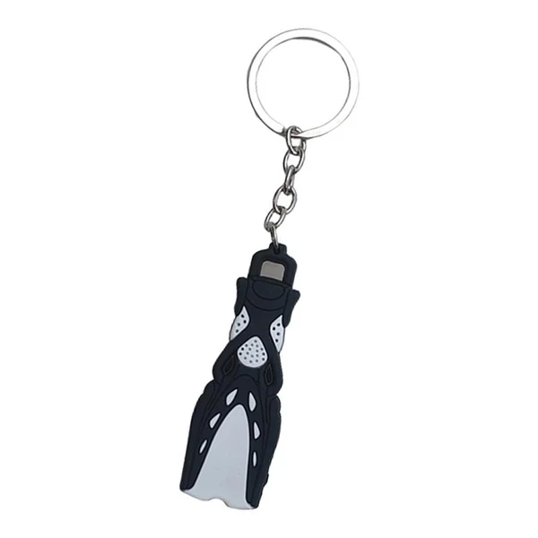 Healthy Maxbell Novelty Mini Dive Fins Flippers Key Chain Holder Key Ring Keychain Black Secure