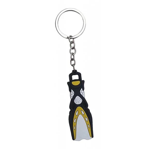 Long-Lasting Maxbell Novelty Mini Dive Fins Flippers Key Chain Holder Key Ring Keychain Yellow Prestigious
