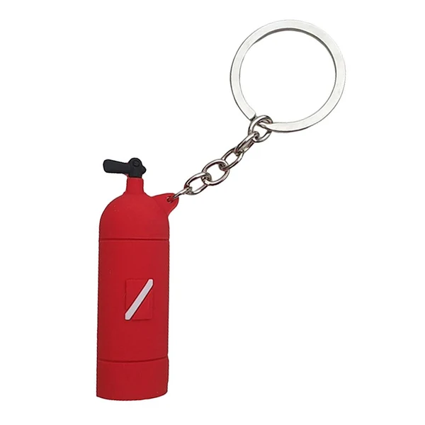 Modern Maxbell Novelty Mini Diving Tank Key Chain Holder Dive Flag Keyring Keychain Red Trendy