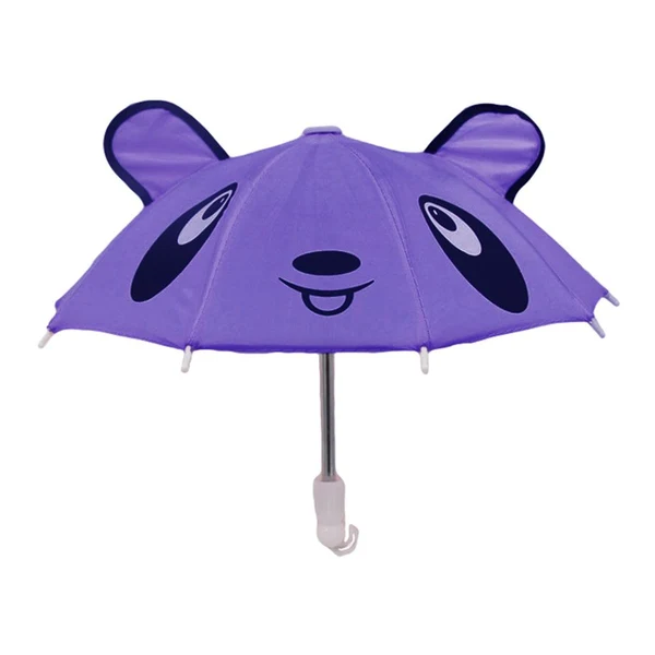 Relaxed Maxbell Colorful Cartoon Mini Umbrella Fit for 18 Doll Clothes Accessories Purple High-End