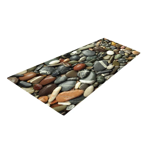 Exceptional Maxbell Decorative Floor Mat Runner Kitchen Non-slip Area Rugs Pebbles_40x120cm Recyclable