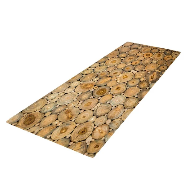 Smart Maxbell Decorative Floor Mat Runner Kitchen Non-slip Area Rugs Wood_40x120cm Lightweight