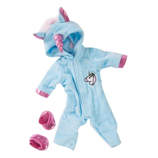 Safe Maxbell 18 Inch American Doll Clothes Unicorn Jumpsuit Shoes Set Accessory Blue Genuine