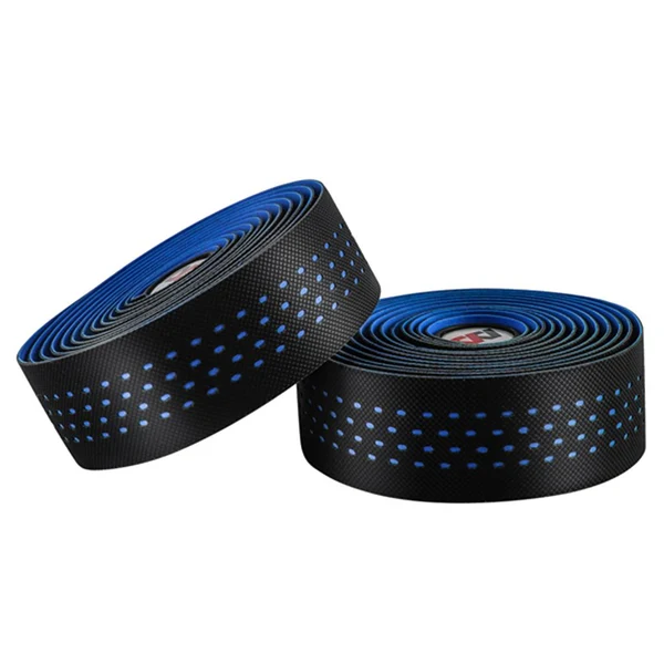Crafted Maxbell 2Pcs Bicycle Handlebar Tape PU Leather Fishing Rod Wrap End Plugs Blue Sustainable