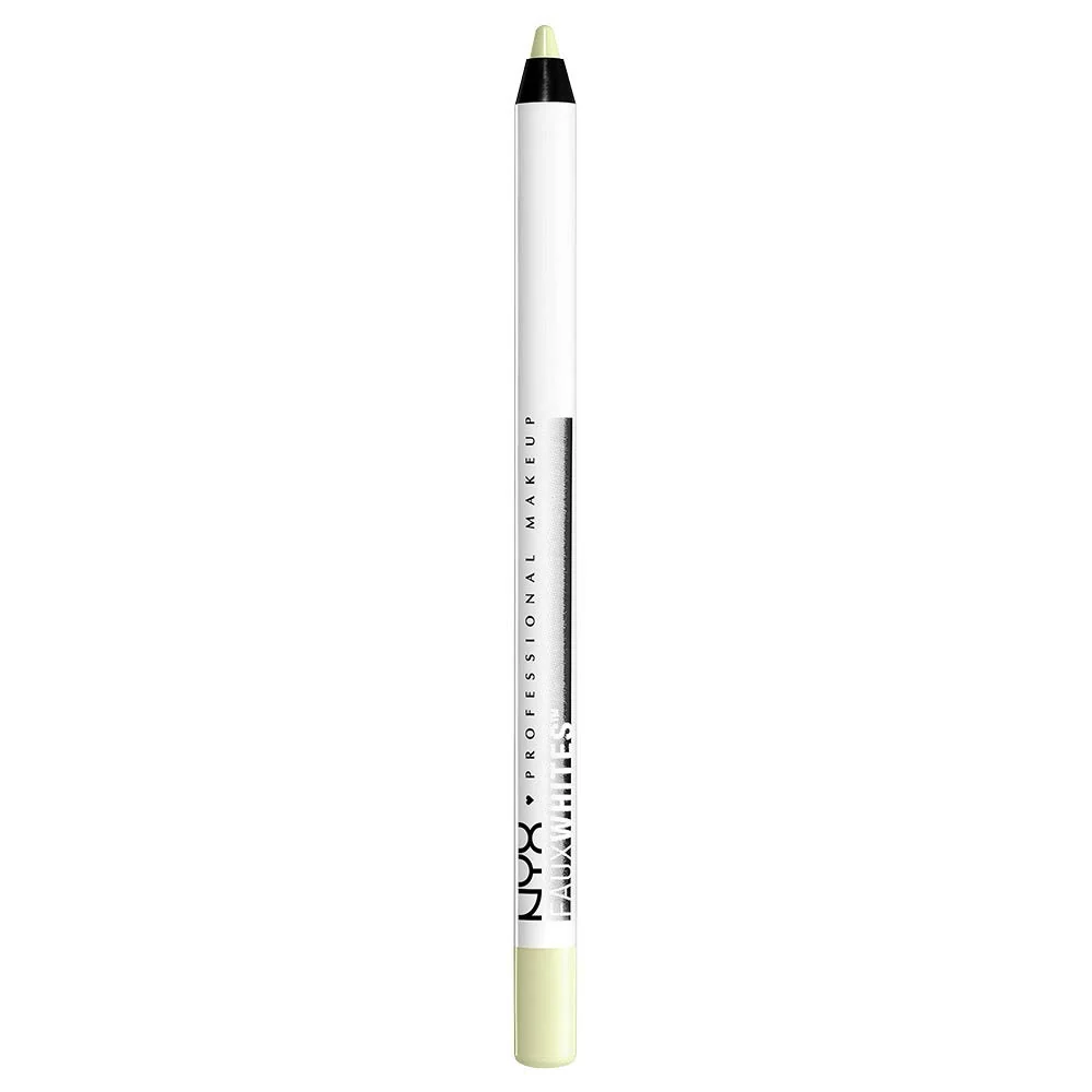Soft NYX PROFESSIONAL MAKEUP Faux Whites Eye Brightener Eyeliner Pencil - Honeydew Pastel Lime Green Environmentally Friendly