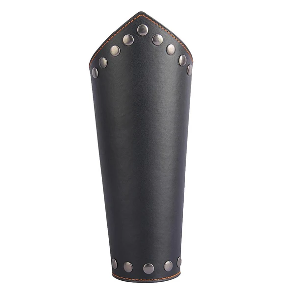 Stylish Maxbell Leather Gauntlet Unisex Arm Guard Medieval Bracer Costume Props Black Trusted
