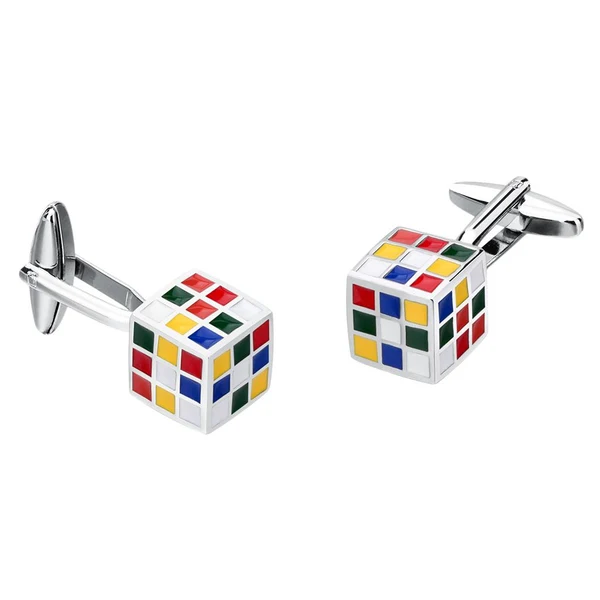 Powerful Maxbell 1pair Father Brother Cufflinks Cube Design Wedding Shirt Cuff Links Fine