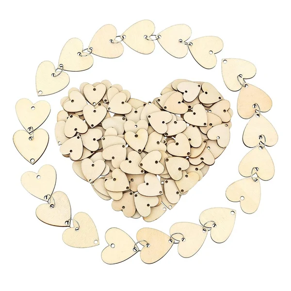Consistent Maxbell 100 Natural Cutouts Wood Heart Shapes DIY Craft Wooden Embellishment 30mm Selected