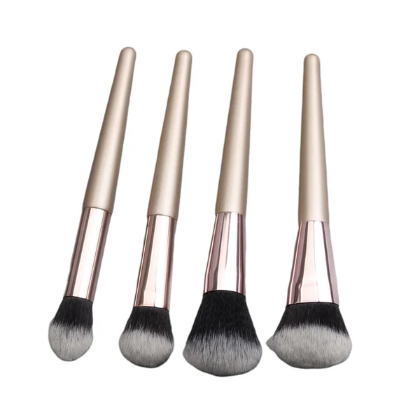 Contemporary Maxbell 4x Shaggy Makeup Cosmetic Brushes Set Foundation Blush Loose Powder Brush Black Artisan