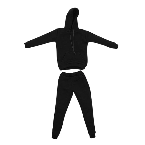 Casual Maxbell 1 6 Men Hooddie Set Clothing for Phicen Figures Toys Accessories Parts black Proven