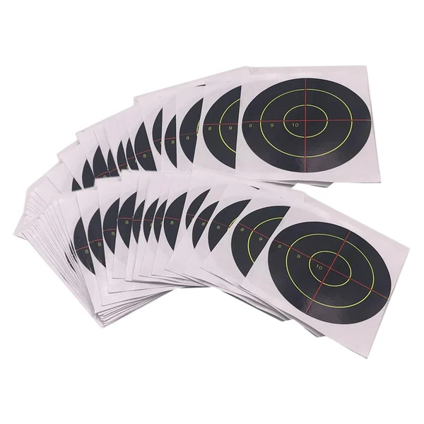 Secure Maxbell 100pcs Shooting Targets Reactive Splatter Adhesive Paper Target 7.5cm Carefully Designed