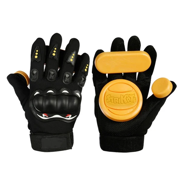 Prestigious Maxbell Skateboard Slide Gloves Downhill Longboarding Gloves with 3 4 Slider Puck B Superior