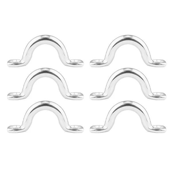 Reliable Maxbell 6Pcs 6mm Boat Pad Eye Tie Down Rope Anchor Stainless Steel Kayak Deck Loops Optimized