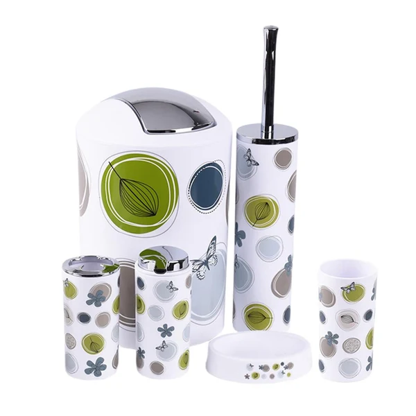 Trusted Maxbell Bathroom Accessory Set Toothbrush Holder Lotion Dispenser Soap Dish Dustbin Pure