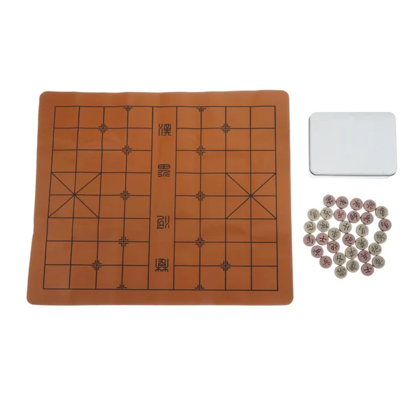Functional Maxbell Retro Chinese Zinc Alloy Pieces Chess Xiangqi Board Game Home Party Travel Expertly Made