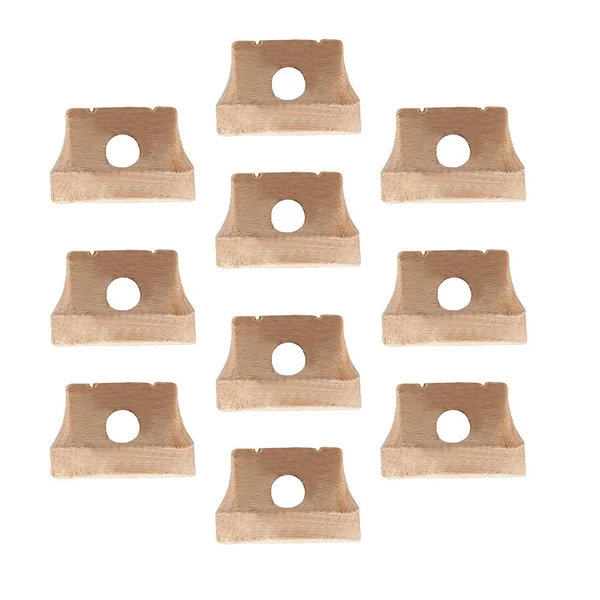 Refined Maxbell 10PCS Hollow Chinese Erhu Strings Wooden Bridge Musical Instrument Parts Fast