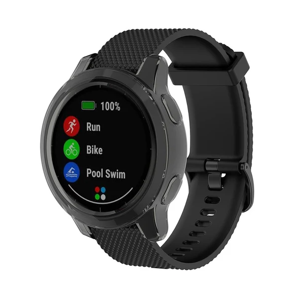 Expertly Made Maxbell Smart Watch TPU Protective Case Cover For Garmin vivoactive 4 Active Black Natural
