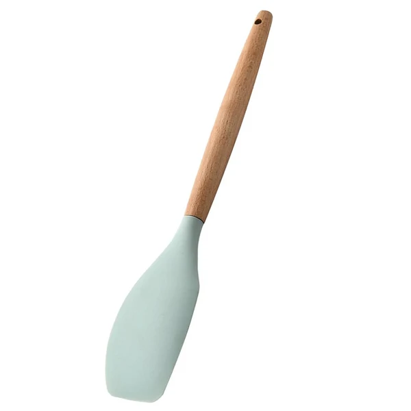 Fine Maxbell Silicone Non Stick Kitchen Cooking Utensil Set Wooden Handle Spatula Long-Lasting