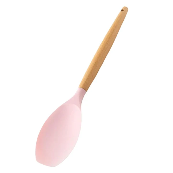 Fine Maxbell Silicone Kitchenware Silicone Cooking Utensil with Wood Handle For Kitchen H Traditional