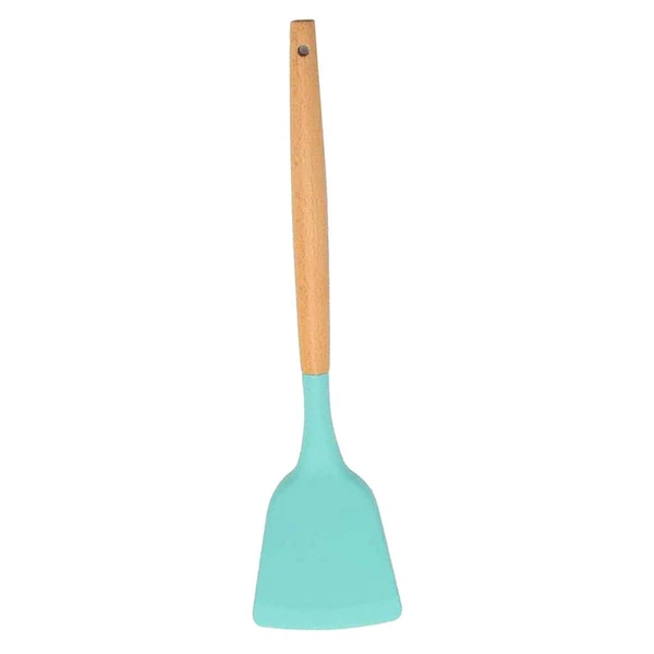 Original Design Maxbell Kitchenware Silicone Cooking Utensil with Wood Handle For Kitchen Type 2 Convenient