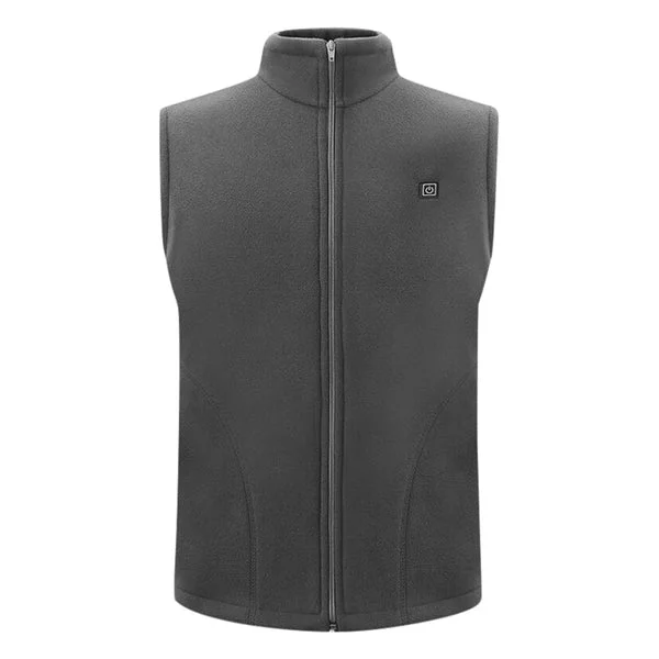 Green Maxbell USB Heated Vest Fleece Lightweight Charging Heating Vest Gray XL Natural