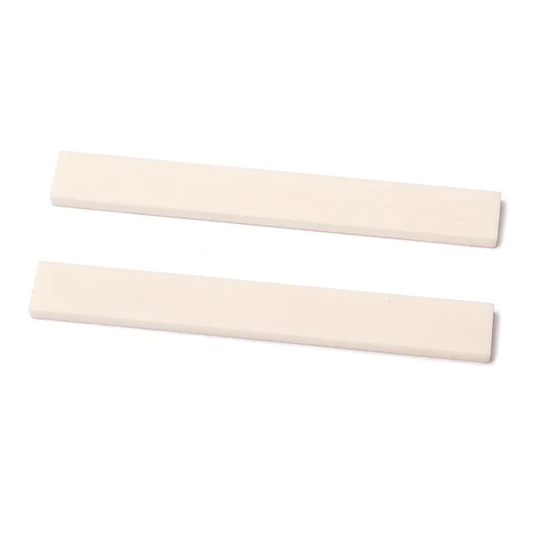 Pure Maxbell 2pcs Blank Bone Saddle for Guitar Ukulele 100x10x3mm Luthier DIY String Practical