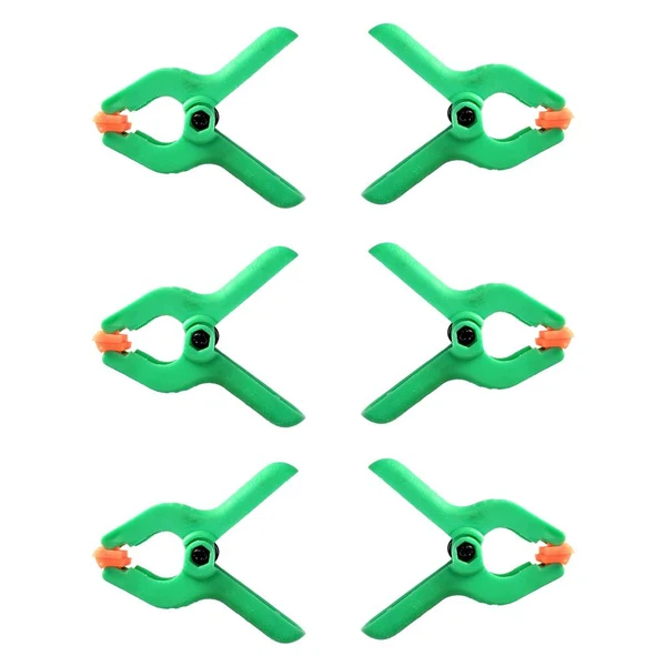 Consistent Maxbell 6Pcs 2 inch Plastic Nylon Spring Clamp Photography Background A Clips Green Eco-Friendly