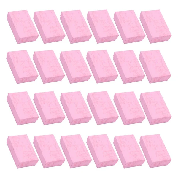 Outstanding Maxbell 24 Pieces Jewelry Gift Box Set Paper Cardboard Jewelry Holder Cases Pink Traditional