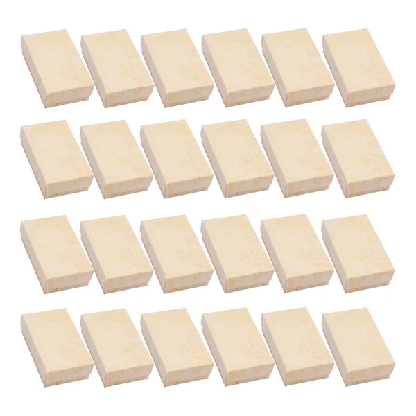 Quality Maxbell 24 Pieces Jewelry Gift Box Set Paper Cardboard Jewelry Holder Cases Beige Soft