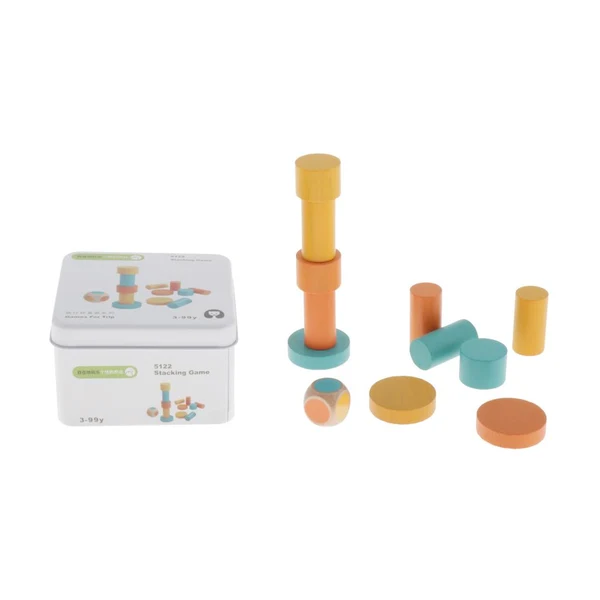 Premium Material Maxbell Wooden Kids Game Toy Set Intelligence Development Toys Stacking Game Easy-to-Use