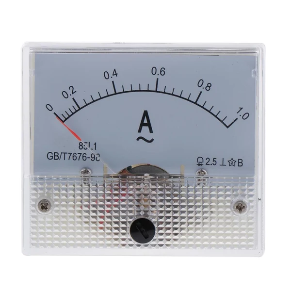 Premium Maxbell Accurate 85L1 AC Analog Panel Ammeter Gauge Ampere Current Meter 0-1A Pure