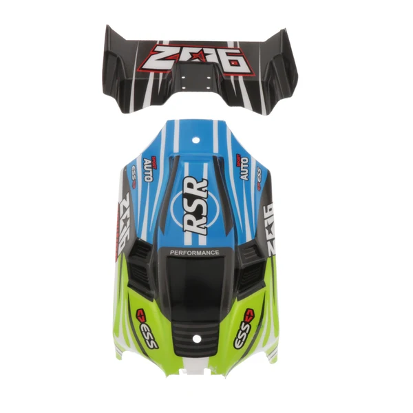 Healthy Maxbell 1 14 RC Car Spare Parts 144001-1335 Car Shell Tail Wing Kit Accessory Blue Sustainable