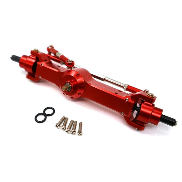 Prestigious Maxbell Metal Full Front Axle for D90 MN-91 FJ-45 1 12 RC Cars Upgrade Accs Set Red Carefully Designed