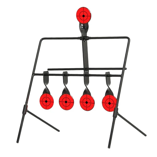 Advanced Maxbell 5 Targets Self Resetting Spinning Shooting Target Metal Target Stand Original